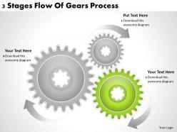 5405389 style variety 1 gears 3 piece powerpoint presentation diagram infographic slide