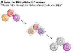 19455902 style variety 1 gears 3 piece powerpoint presentation diagram infographic slide