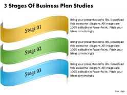 1013 business ppt diagram 3 stages of business plan studies powerpoint template