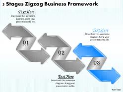 1013 business ppt diagram 3 stages zigzag business framework powerpoint template