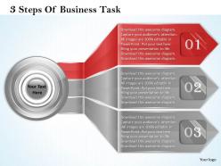 1013 business ppt diagram 3 steps of business task powerpoint template