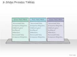 1013 Business Ppt Diagram 3 Steps Process Tables Powerpoint Template