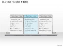 1013 business ppt diagram 3 steps process tables powerpoint template