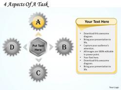 1013 business ppt diagram 4 aspects of a task powerpoint template