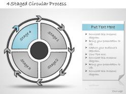 1013 Business Ppt Diagram 4 Staged Circular Process Powerpoint Template