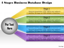 1013 business ppt diagram 4 stages business database design powerpoint template