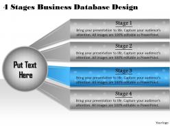 1013 business ppt diagram 4 stages business database design powerpoint template