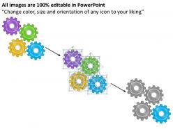 45011402 style variety 1 gears 4 piece powerpoint presentation diagram infographic slide