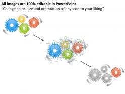 60310706 style variety 1 gears 4 piece powerpoint presentation diagram infographic slide