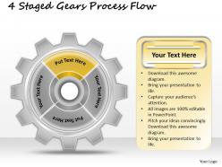 64294176 style variety 1 gears 4 piece powerpoint presentation diagram infographic slide