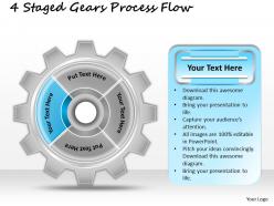 64294176 style variety 1 gears 4 piece powerpoint presentation diagram infographic slide