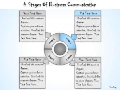 1013 business ppt diagram 4 stages of business communication powerpoint template