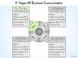 1013 business ppt diagram 4 stages of business communication powerpoint template