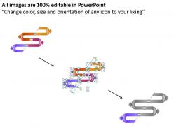 9793407 style circular zig-zag 4 piece powerpoint presentation diagram infographic slide