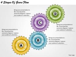 1013 business ppt diagram 4 stages of gears flow powerpoint template