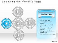 1013 business ppt diagram 4 stages of manufacturing process powerpoint template