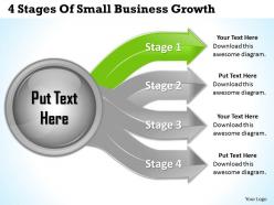 1013 business ppt diagram 4 stages of small business growth powerpoint template