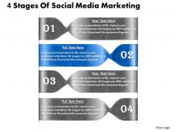 1013 business ppt diagram 4 stages of social media marketing powerpoint template