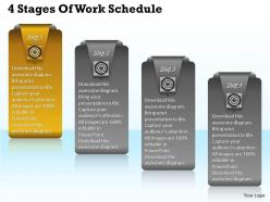 1013 business ppt diagram 4 stages of work schedule powerpoint template