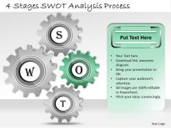 1013 business ppt diagram 4 stages swot analysis process powerpoint template