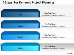 1013 business ppt diagram 4 steps for dynamic project planning powerpoint template