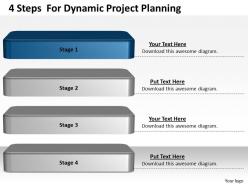1013 business ppt diagram 4 steps for dynamic project planning powerpoint template