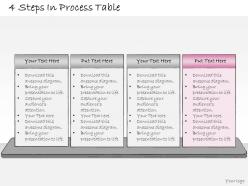 1013 business ppt diagram 4 steps in process table powerpoint template