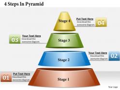 1013 Business Ppt diagram 4 Steps In Pyramid Powerpoint Template