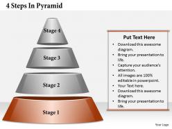 22980592 style layered pyramid 4 piece powerpoint presentation diagram infographic slide