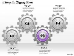 1013 business ppt diagram 4 steps in zigzag flow powerpoint template