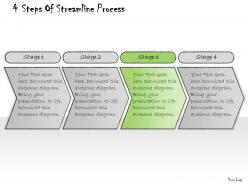 1013 business ppt diagram 4 steps of streamline process powerpoint template