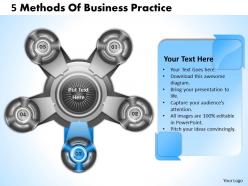 1013 business ppt diagram 5 methods of business practice powerpoint template