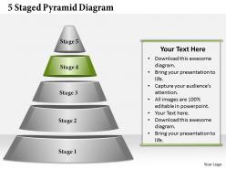 43000658 style layered pyramid 5 piece powerpoint presentation diagram infographic slide
