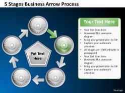 1013 business ppt diagram 5 stages business arrow process powerpoint template