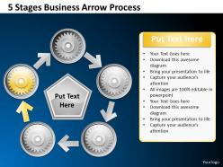 1013 business ppt diagram 5 stages business arrow process powerpoint template