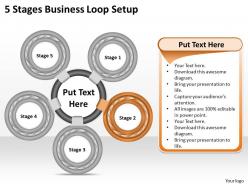 1013 business ppt diagram 5 stages business loop setup powerpoint template