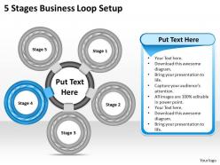 1013 business ppt diagram 5 stages business loop setup powerpoint template