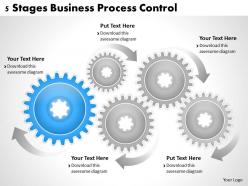 1013 business ppt diagram 5 stages business process control powerpoint template