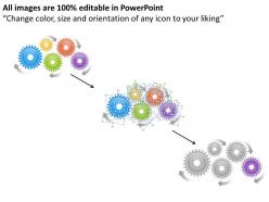 58955080 style variety 1 gears 5 piece powerpoint presentation diagram infographic slide