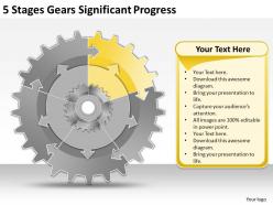 64852164 style variety 1 gears 5 piece powerpoint presentation diagram infographic slide