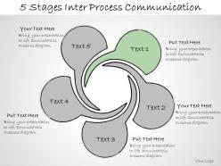 1013 business ppt diagram 5 stages inter process communication powerpoint template