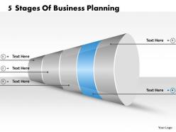 1013 business ppt diagram 5 stages of business planning powerpoint template