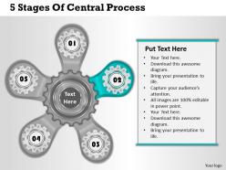1013 business ppt diagram 5 stages of central process powerpoint template
