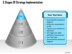 1013 business ppt diagram 5 stages of strategy implementation powerpoint template