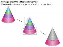 23343390 style layered pyramid 5 piece powerpoint presentation diagram infographic slide