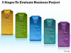 1013 business ppt diagram 5 stages to evaluate business project powerpoint template
