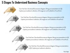 1013 business ppt diagram 5 stages to understand business concepts powerpoint template
