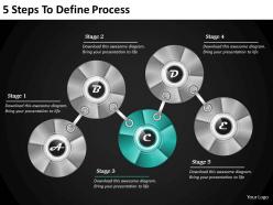 1013 business ppt diagram 5 steps to define process powerpoint template