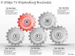 1013 business ppt diagram 5 steps to expanding business powerpoint template