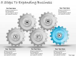 1013 business ppt diagram 5 steps to expanding business powerpoint template